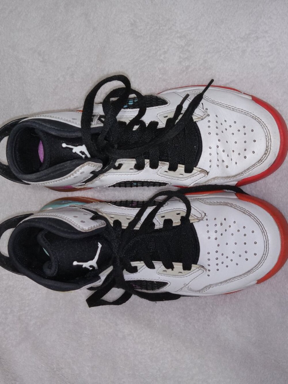 Nike Air Jordan Mars 270 GS 5.5Y Youth White Hyper Violet Total Orange Black - Picture 12 of 13